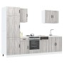 Mueble cocina Kalmar sonoma gris 7 pzas madera contrachapada von , Küchenschränke - Ref: Foro24-3314777, Preis: 575,14 €, Rab...