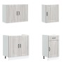 Mueble cocina Kalmar sonoma gris 7 pzas madera contrachapada von , Küchenschränke - Ref: Foro24-3314777, Preis: 575,14 €, Rab...