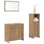 Juego de muebles baño 3 piezas madera ingeniería roble artisan von , Badezimmermöbel - Ref: Foro24-3328560, Preis: 110,84 €, ...