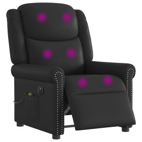 Sillón reclinable de masaje eléctrico negro brillante by , Armchairs - Ref: Foro24-3303416, Price: 239,00 €, Discount: %