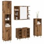 Juego de muebles de baño 4 piezas madera ingeniería envejecida von , Badezimmermöbel - Ref: Foro24-3328557, Preis: 285,37 €, ...