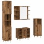 Juego de muebles de baño 4 piezas madera ingeniería envejecida von , Badezimmermöbel - Ref: Foro24-3328557, Preis: 285,37 €, ...