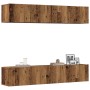 Muebles de TV de pared 4 uds madera vieja madera de ingeniería von , TV-Möbel - Ref: Foro24-3328943, Preis: 182,54 €, Rabatt: %