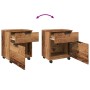 Archivador ruedas madera contrachapada madera vieja 45x38x54 cm von , Schränke und Lagerung - Ref: Foro24-856949, Preis: 54,3...