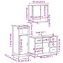 Juego de muebles de baño 3 pzas madera contrachapada negro von , Badezimmermöbel - Ref: Foro24-3300990, Preis: 269,07 €, Raba...