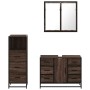 Set de muebles baño 3 pzas madera contrachapada roble marrón von , Badezimmermöbel - Ref: Foro24-3301024, Preis: 273,05 €, Ra...