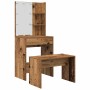 Juego de tocador con LED madera contrachapada madera vieja von , Schlafzimmerkommoden - Ref: Foro24-3329187, Preis: 124,93 €,...