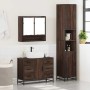 Set de muebles baño 3 pzas madera contrachapada roble marrón von , Badezimmermöbel - Ref: Foro24-3301114, Preis: 316,20 €, Ra...