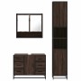 Set de muebles baño 3 pzas madera contrachapada roble marrón von , Badezimmermöbel - Ref: Foro24-3301114, Preis: 316,20 €, Ra...