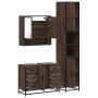 Set de muebles baño 3 pzas madera contrachapada roble marrón von , Badezimmermöbel - Ref: Foro24-3301114, Preis: 316,20 €, Ra...