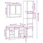 Set de muebles baño 3 pzas madera contrachapada roble marrón von , Badezimmermöbel - Ref: Foro24-3301114, Preis: 316,20 €, Ra...