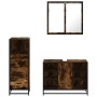 Set de muebles baño 3 pzas madera contrachapada roble ahumado von , Badezimmermöbel - Ref: Foro24-3301032, Preis: 236,19 €, R...