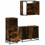 Set de muebles baño 3 pzas madera contrachapada roble ahumado von , Badezimmermöbel - Ref: Foro24-3301032, Preis: 236,19 €, R...