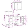 Juego de muebles de baño 3 pzas madera contrachapada negro von , Badezimmermöbel - Ref: Foro24-3301030, Preis: 247,51 €, Raba...