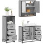 Set de muebles de baño 3 pzas madera contrachapada gris sonoma von , Badezimmermöbel - Ref: Foro24-3301053, Preis: 294,78 €, ...