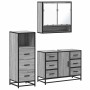 Set de muebles de baño 3 pzas madera contrachapada gris sonoma von , Badezimmermöbel - Ref: Foro24-3301053, Preis: 294,78 €, ...