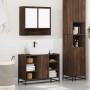 Set de muebles baño 2 pzas madera contrachapada marrón roble von , Badezimmermöbel - Ref: Foro24-3300944, Preis: 153,32 €, Ra...