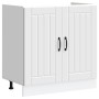 Mueble bajo fregadero Lucca madera contrachapada blanca von , Küchenschränke - Ref: Foro24-853687, Preis: 85,53 €, Rabatt: %