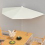 Halbrunder Gartenschirm mit Mast 300x150 cm sand von vidaXL, Sonnenschirme - Ref: Foro24-315559, Preis: 24,68 €, Rabatt: %