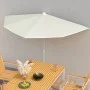 Semicircular garden umbrella with pole 300x150 cm sand by vidaXL, Umbrellas - Ref: Foro24-315559, Price: 24,20 €, Discount: %