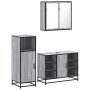 Set de muebles de baño 3 pzas madera contrachapada gris sonoma by , Bathroom furniture - Ref: Foro24-3300973, Price: 229,00 €...