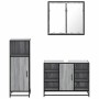 Set de muebles de baño 3 pzas madera contrachapada gris sonoma by , Bathroom furniture - Ref: Foro24-3300973, Price: 229,00 €...