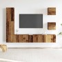 Conjunto de mueble de TV 5 piezas montado la pared madera vieja von , TV-Möbel - Ref: Foro24-3329201, Preis: 183,84 €, Rabatt: %