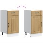 Mueble bajo de cocina Lucca roble artesanal de , Armarios de cocina - Ref: Foro24-853716, Precio: 77,45 €, Descuento: %