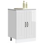Mueble bajo para fregadero Lucca blanco brillante von , Küchenschränke - Ref: Foro24-853679, Preis: 91,79 €, Rabatt: %