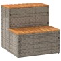 Escalón bañera hidromasaje gris 50x50x50,5 cm ratán sintético by , Pool and spa accessories - Ref: Foro24-4103941, Price: 81,...