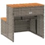 Escalón bañera hidromasaje gris 50x50x50,5 cm ratán sintético by , Pool and spa accessories - Ref: Foro24-4103941, Price: 81,...