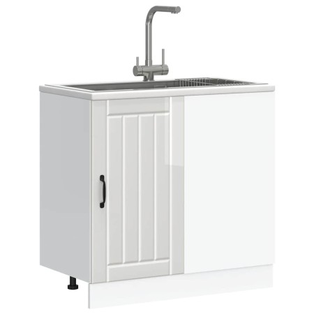 Mueble bajo para fregadero Lucca blanco brillante von , Küchenschränke - Ref: Foro24-854310, Preis: 99,39 €, Rabatt: %