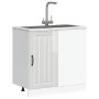 Mueble bajo para fregadero Lucca blanco brillante von , Küchenschränke - Ref: Foro24-854310, Preis: 99,39 €, Rabatt: %