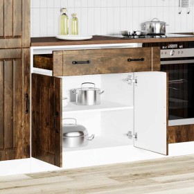Mueble bajo de cocina Lucca roble ahumado by , Kitchen cabinets - Ref: Foro24-853742, Price: 103,29 €, Discount: %