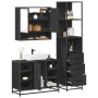 Juego de muebles de baño 3 pzas madera contrachapada negro von , Badezimmermöbel - Ref: Foro24-3301180, Preis: 264,00 €, Raba...