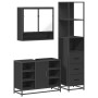 Juego de muebles de baño 3 pzas madera contrachapada negro von , Badezimmermöbel - Ref: Foro24-3301180, Preis: 264,00 €, Raba...