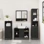 Juego de muebles de baño 3 pzas madera contrachapada negro de , Muebles de baño - Ref: Foro24-3301180, Precio: 264,00 €