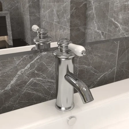 Silberner Waschbeckenhahn 130x180 mm von vidaXL, Wasserhähne - Ref: Foro24-149074, Preis: 38,78 €, Rabatt: %