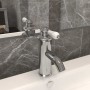 Silberner Waschbeckenhahn 130x180 mm von vidaXL, Wasserhähne - Ref: Foro24-149074, Preis: 39,41 €, Rabatt: %