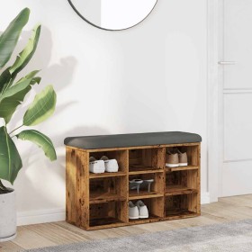Banco zapatero madera de ingeniería madera vieja 82x32x50 cm von , Bänke für Hallen und Lager - Ref: Foro24-857623, Preis: 89...