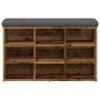 Banco zapatero madera de ingeniería madera vieja 82x32x50 cm by , Benches for halls and storage - Ref: Foro24-857623, Price: ...
