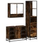 Set de muebles baño 3 pzas madera contrachapada roble ahumado von , Badezimmermöbel - Ref: Foro24-3301182, Preis: 232,77 €, R...