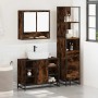 Set de muebles baño 3 pzas madera contrachapada roble ahumado von , Badezimmermöbel - Ref: Foro24-3301182, Preis: 232,77 €, R...