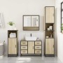 Juego de muebles de baño 4 pzas contrachapada roble sonoma von , Badezimmermöbel - Ref: Foro24-3301231, Preis: 441,12 €, Raba...