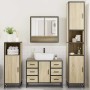 Juego de muebles de baño 4 pzas contrachapada roble sonoma von , Badezimmermöbel - Ref: Foro24-3301231, Preis: 441,12 €, Raba...