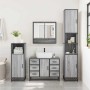 Set de muebles de baño 4 pzas madera contrachapada gris sonoma de , Muebles de baño - Ref: Foro24-3301233, Precio: 478,07 €