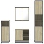 Juego de muebles de baño 4 pzas contrachapada roble sonoma by , Bathroom furniture - Ref: Foro24-3301206, Price: 401,57 €, Di...