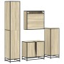 Juego de muebles de baño 4 pzas contrachapada roble sonoma by , Bathroom furniture - Ref: Foro24-3301206, Price: 401,57 €, Di...