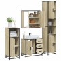 Juego de muebles de baño 4 pzas contrachapada roble sonoma von , Badezimmermöbel - Ref: Foro24-3301196, Preis: 421,00 €, Raba...
