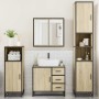 Juego de muebles de baño 4 pzas contrachapada roble sonoma de , Muebles de baño - Ref: Foro24-3301196, Precio: 413,77 €